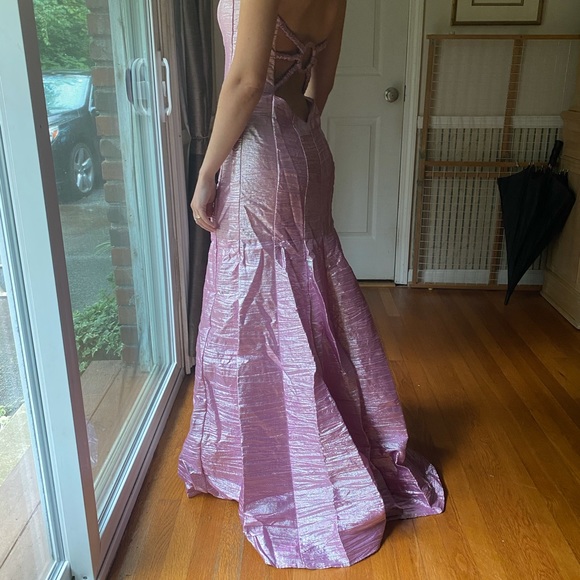Jessica McClintock Barbie pink prom dress - Picture 1 of 3